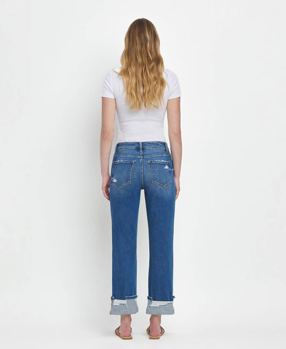 Vervet Daphne High Rise Cuffed Jeans