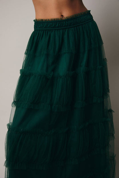 Holly Tiered Midi Skirt