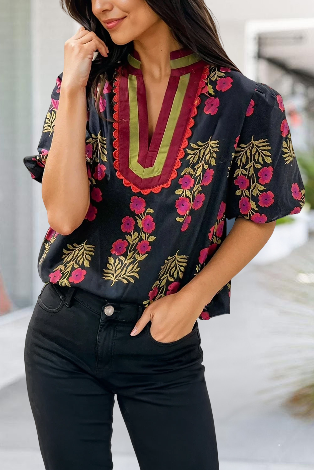 Susanna Floral Top