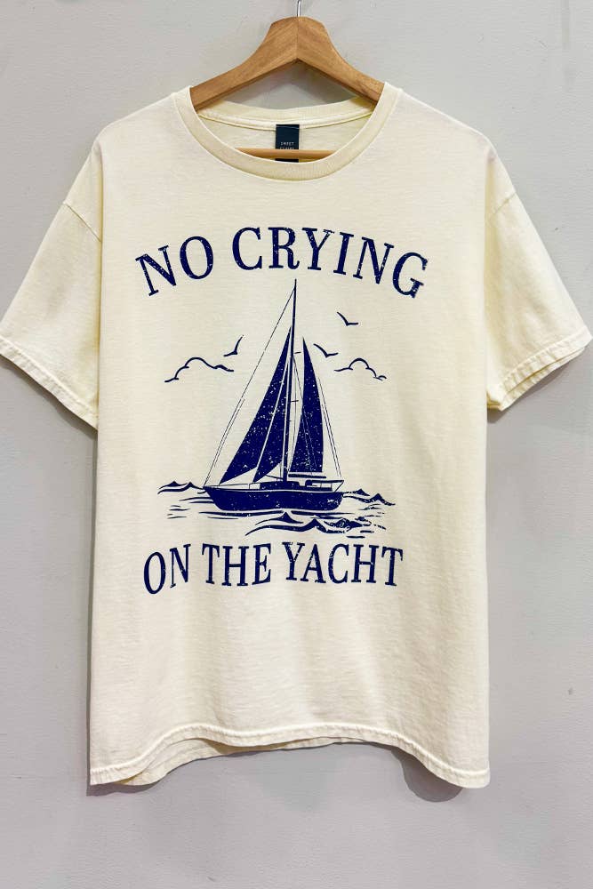 No Crying on the Yacht Graphic Tee