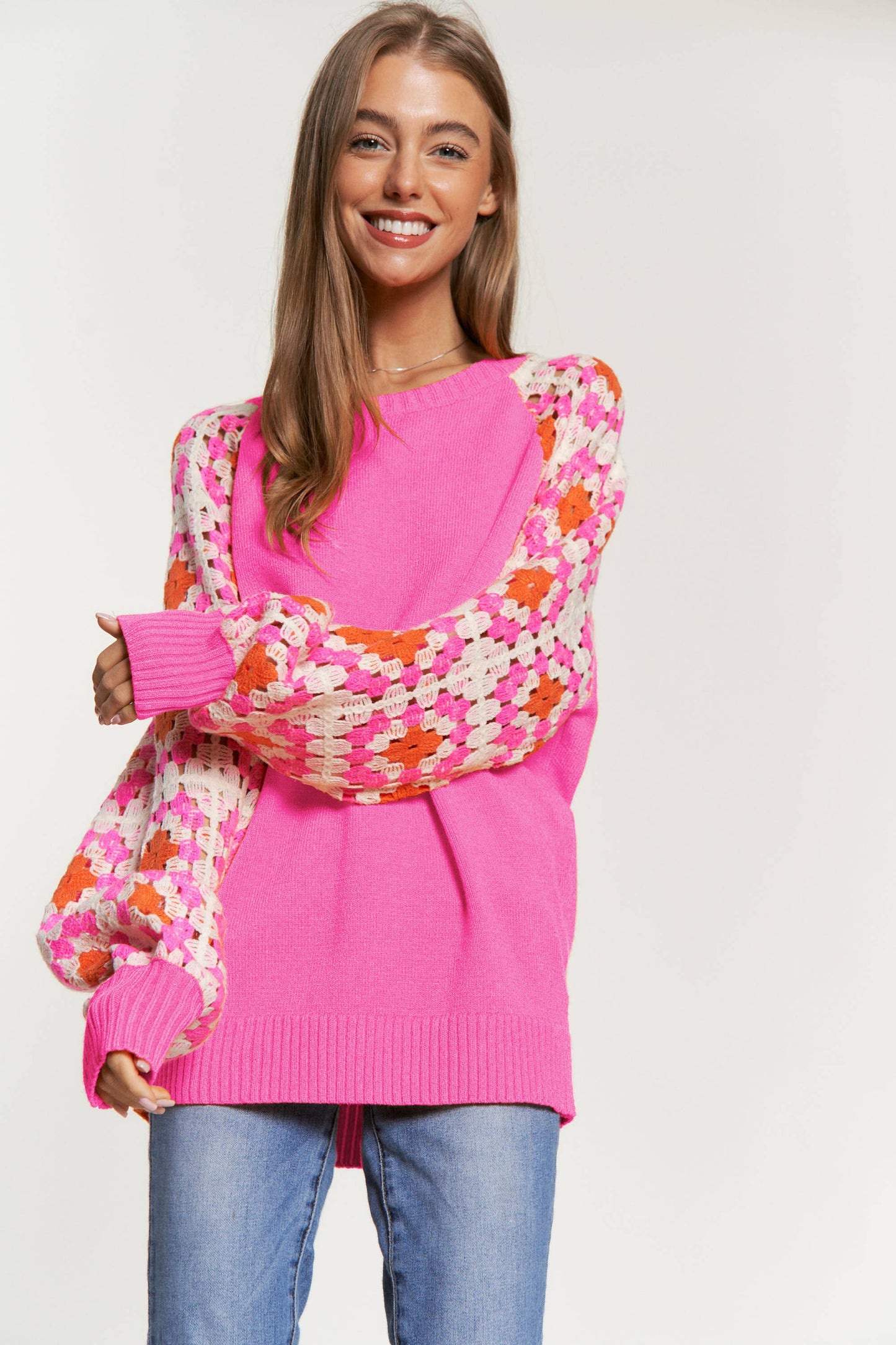 Moving on Up Crochet Sweater