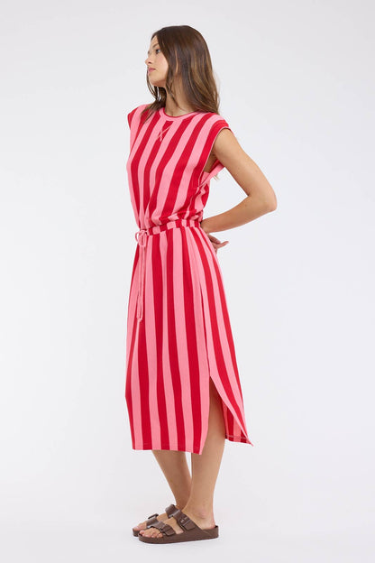 Presley Striped Midi Dress
