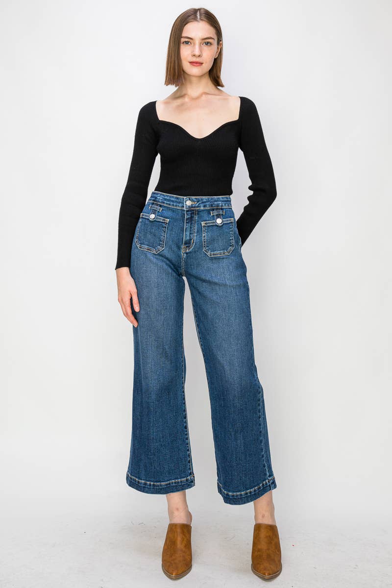 Corlie High Rise Wide Leg Jeans by Artemis Vintage