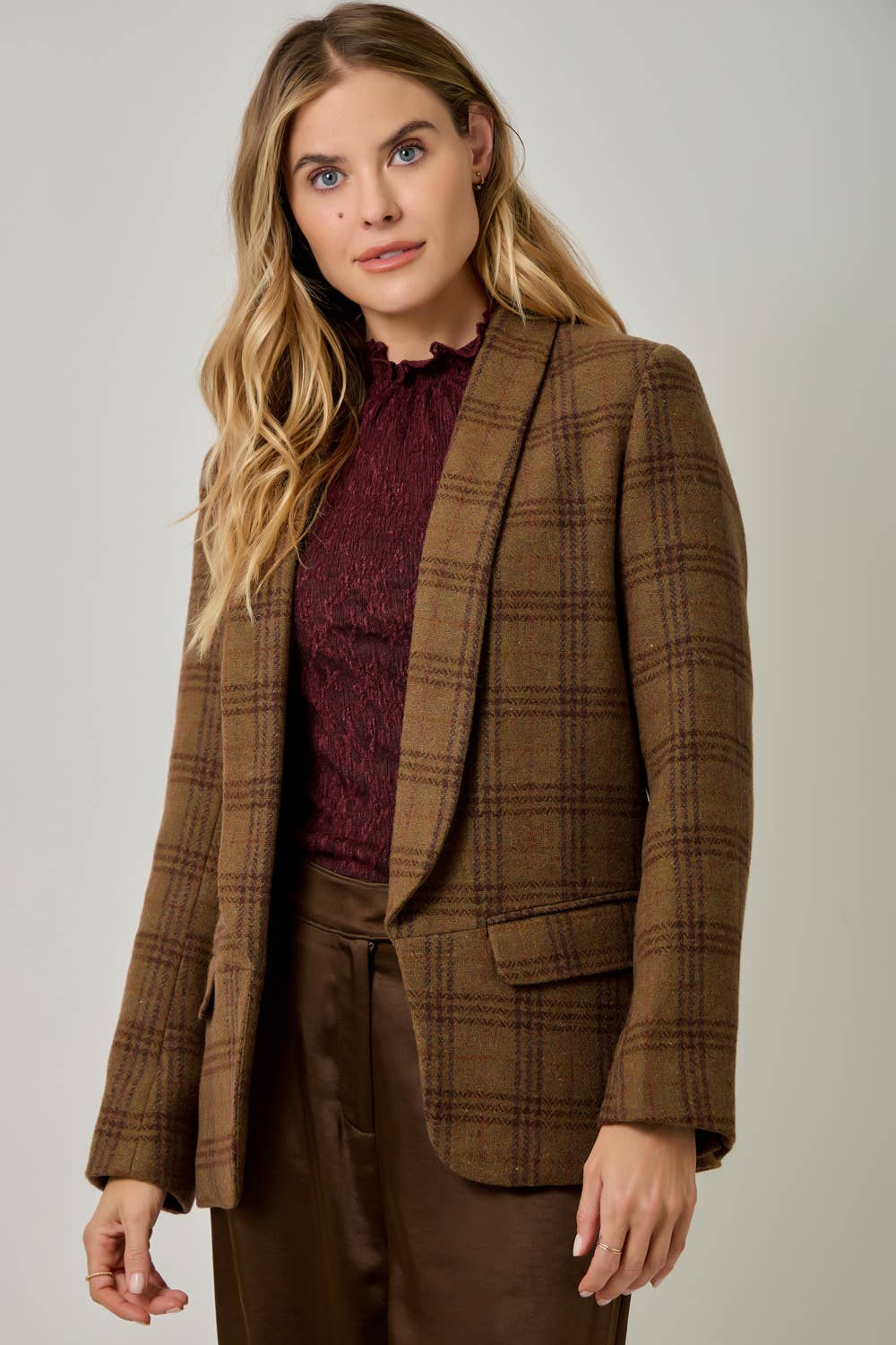 Harlow Plaid Blazer