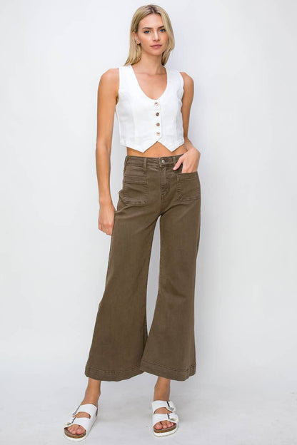 Lawton High Rise Stretch Wide Leg Jeans- Artemis Vintage