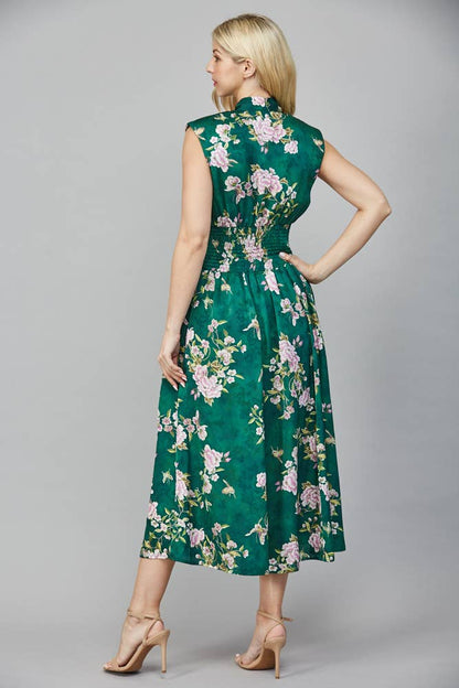 Kenzie Zip Front Floral Dress