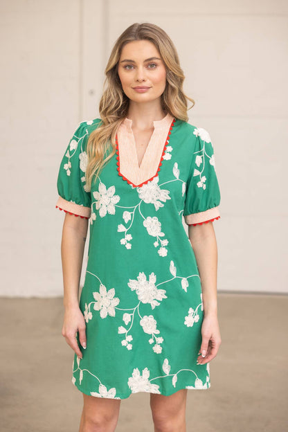 Carley Scallop Floral Dress