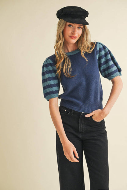 Indy Striped Sweater Top