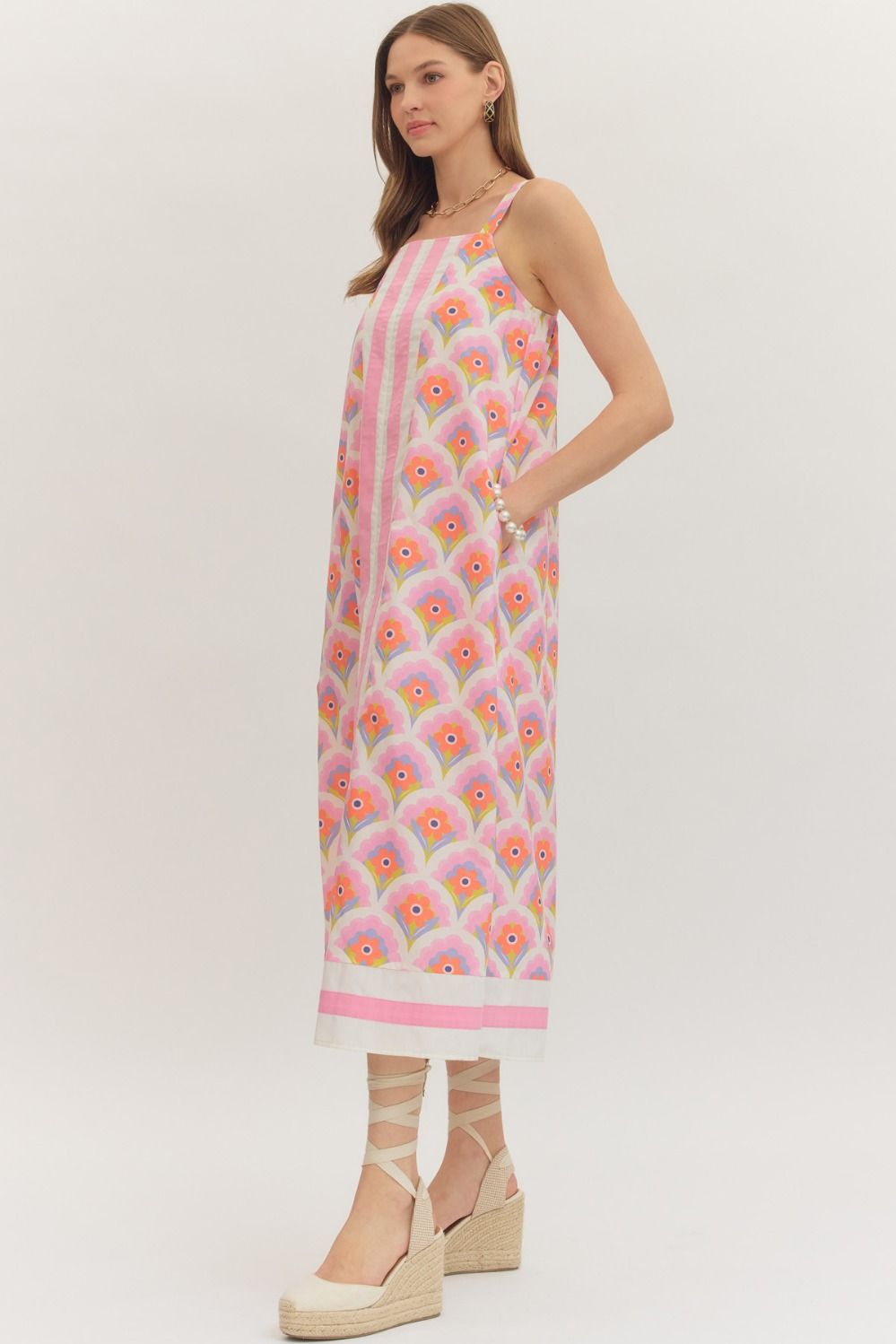 Nina Floral Midi Dress