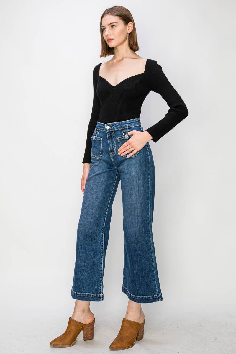 Corlie High Rise Wide Leg Jeans by Artemis Vintage