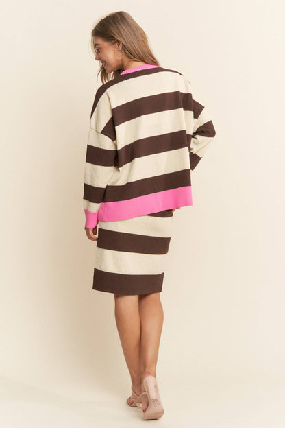 The Lisa Striped Soft Knit Sweater