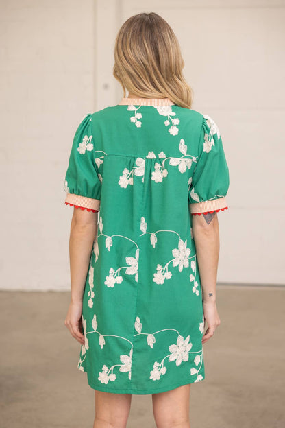 Carley Scallop Floral Dress