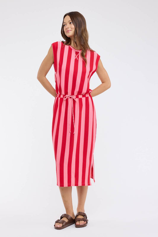 Presley Striped Midi Dress