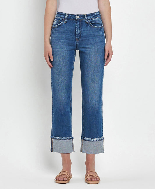 Vervet Daphne High Rise Cuffed Jeans