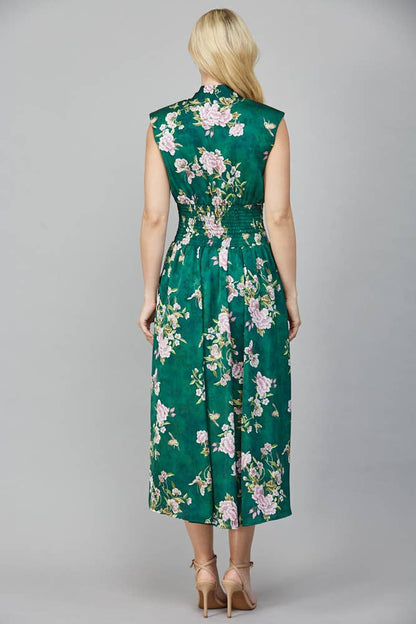 Kenzie Zip Front Floral Dress