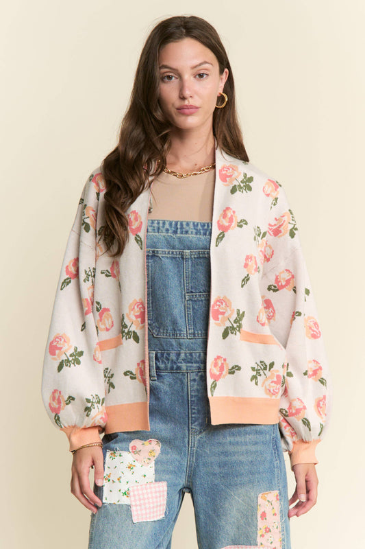 Rosie Apricot Cardigan