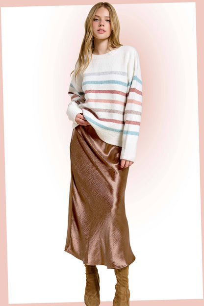 Charlie Mocha Slip Skirt