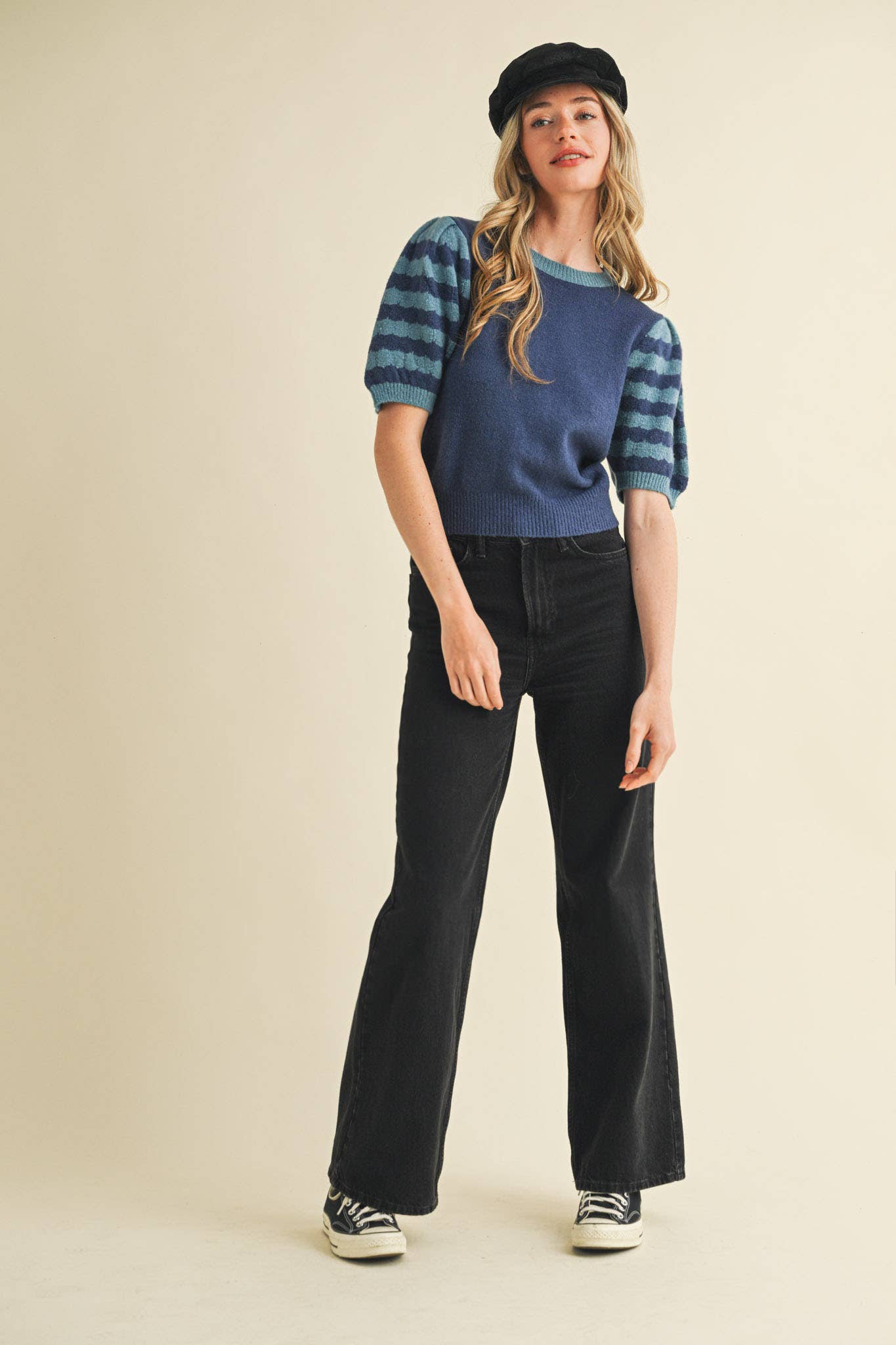 Indy Striped Sweater Top