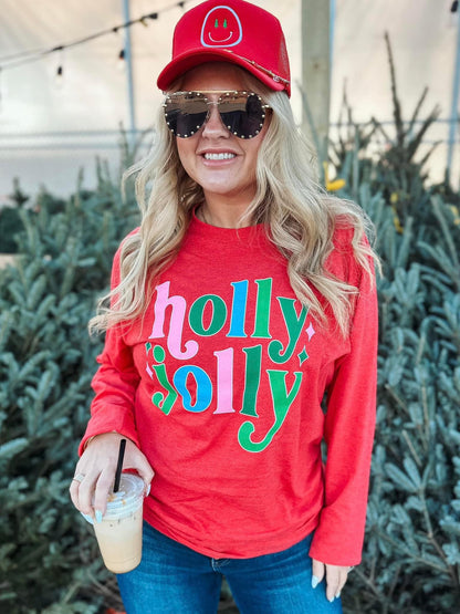 Holly Jolly Long Sleeve Tee