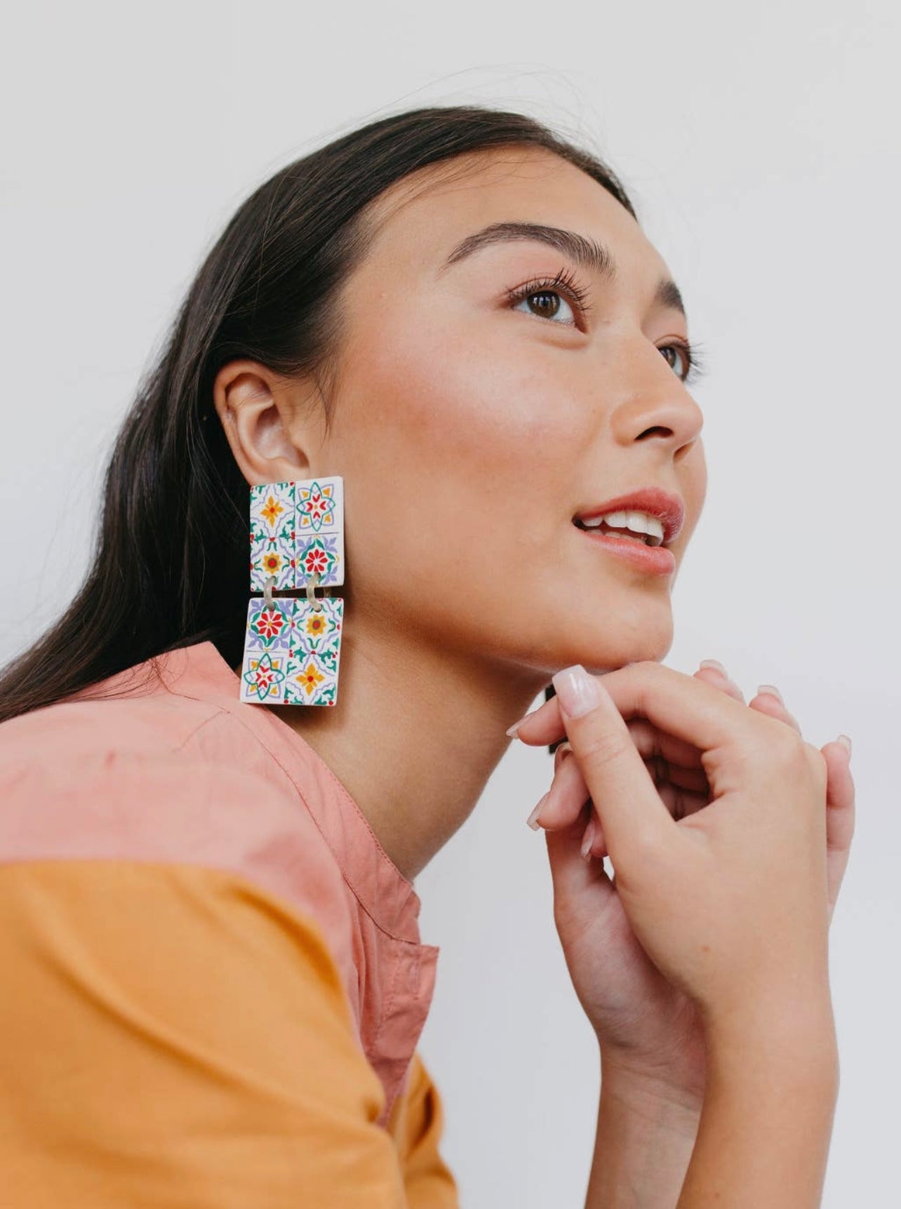 Sunrise Teja Earrings-Sunshine Tienda