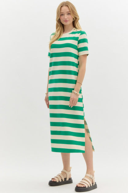 Andy Striped Midi Dress