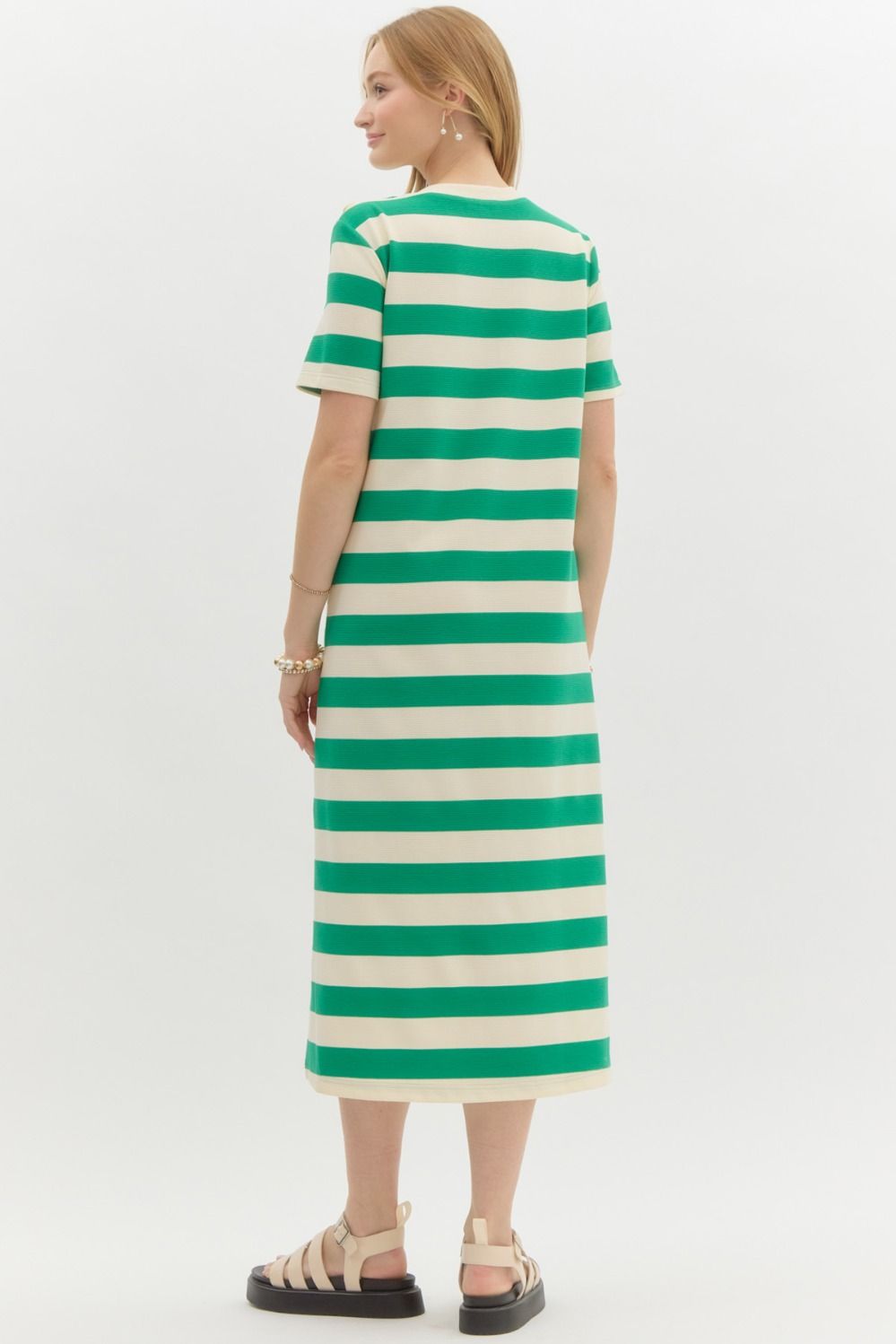 Andy Striped Midi Dress