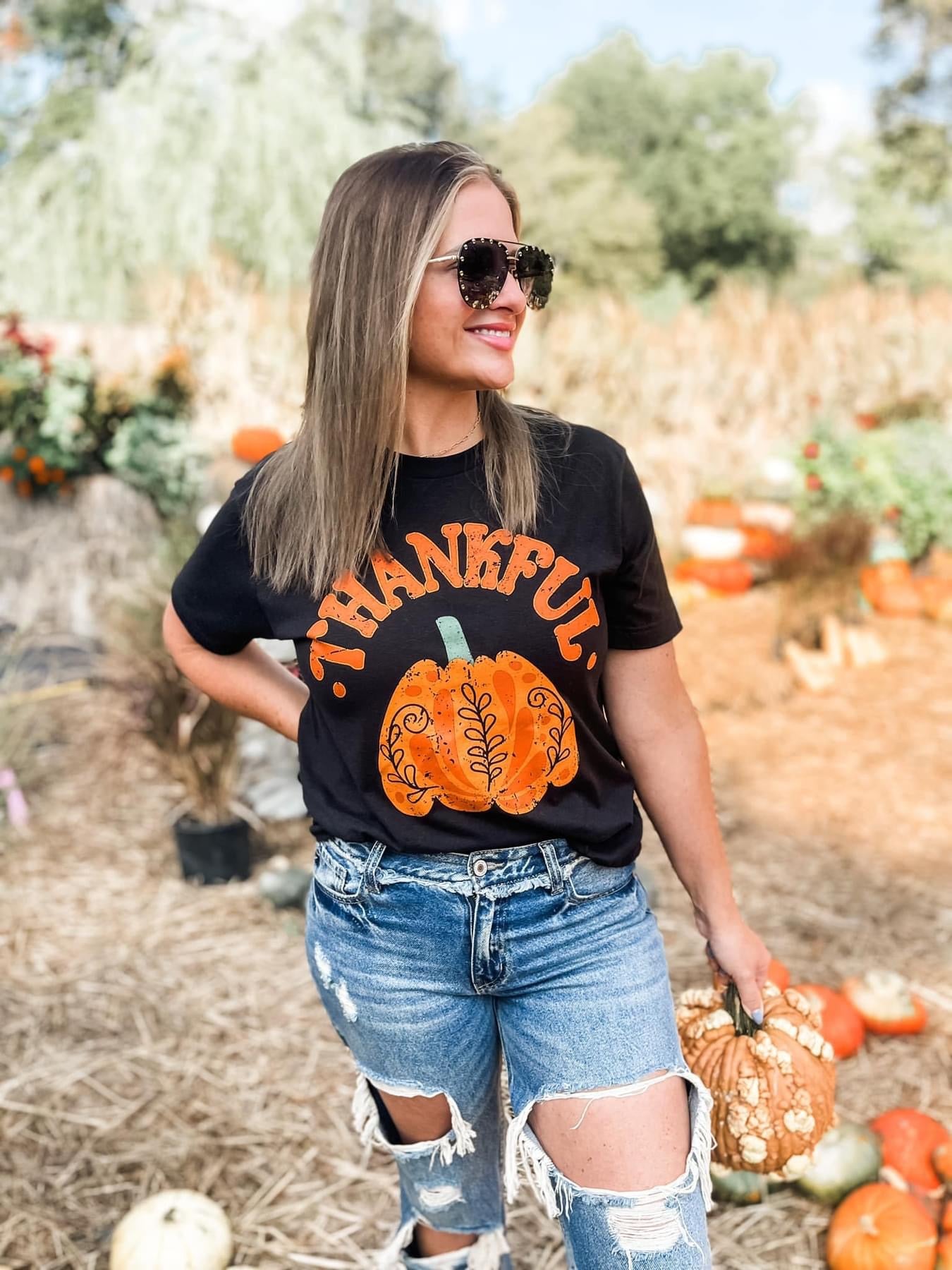 Thankful Pumpkin Graphic Tee