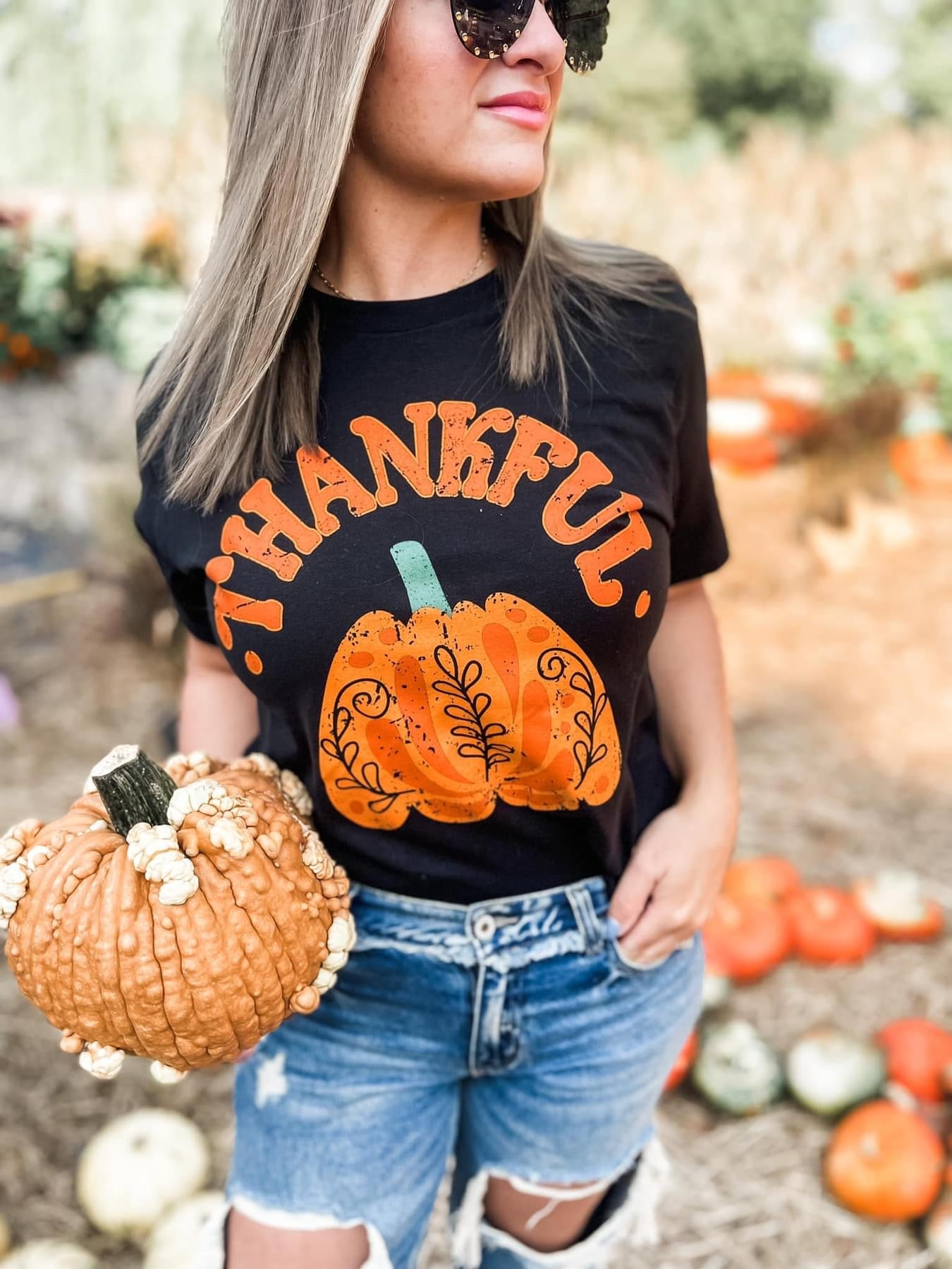 Thankful Pumpkin Graphic Tee