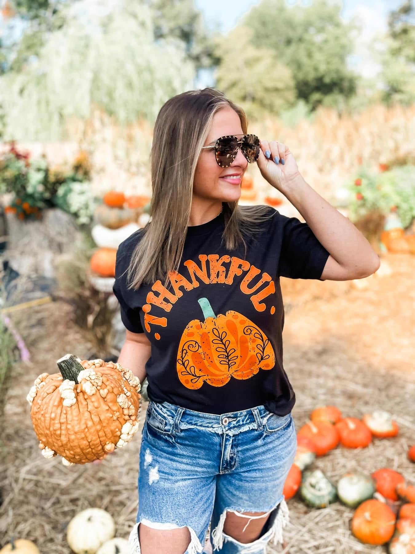 Thankful Pumpkin Graphic Tee