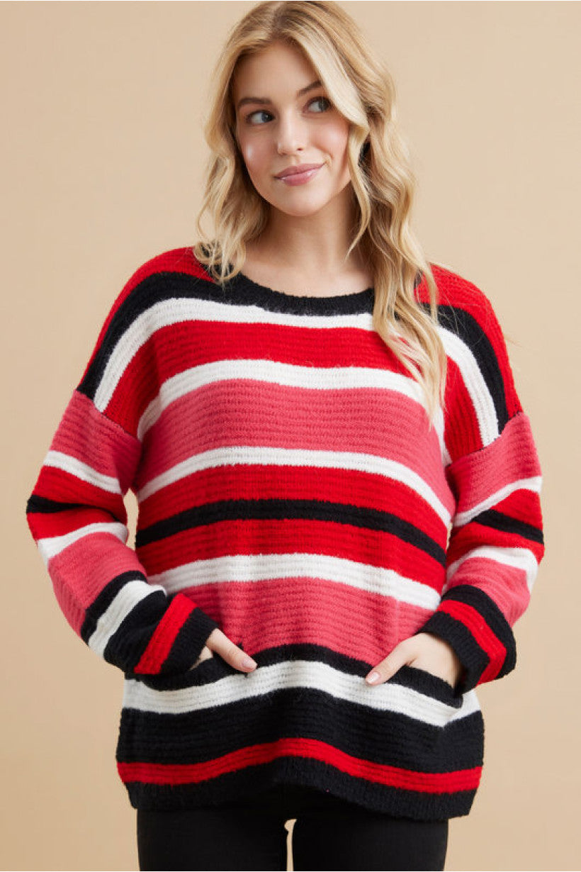 Rise Up Striped Sweater