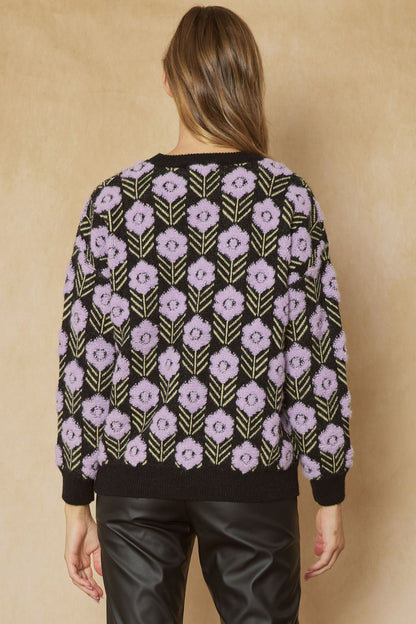 Lilac Blossoms Sweater