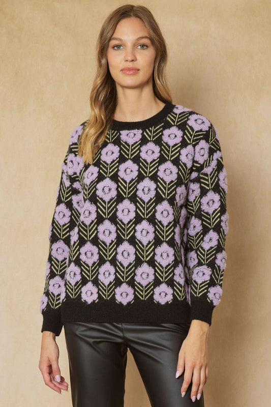 Lilac Blossoms Sweater