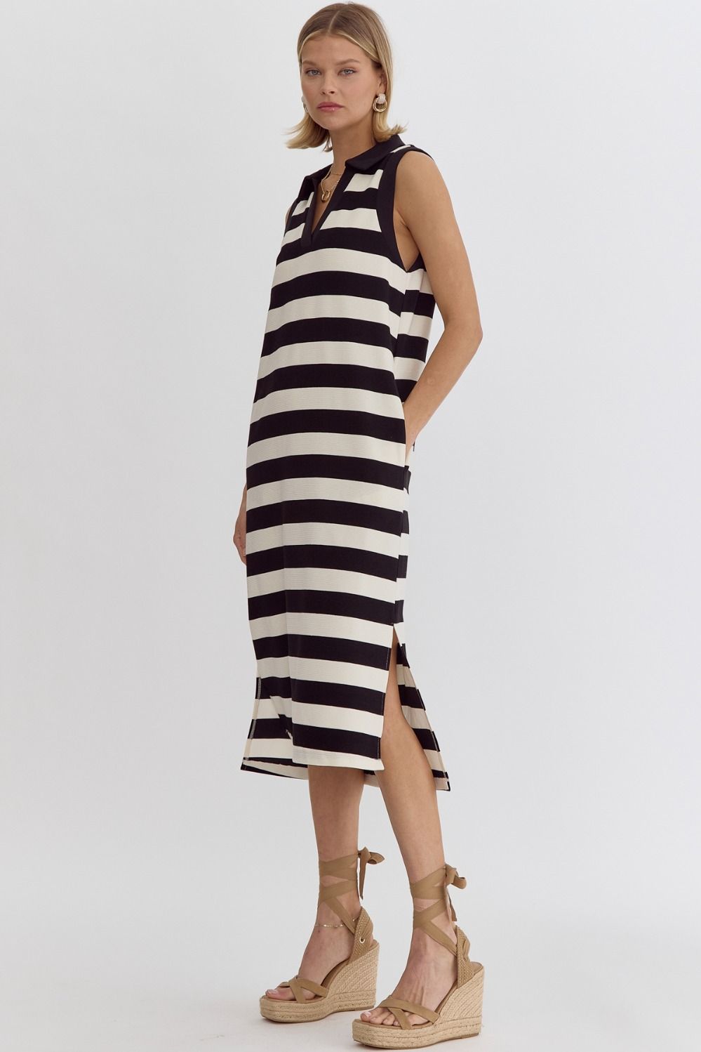 Seeing Stripes Midi Dress