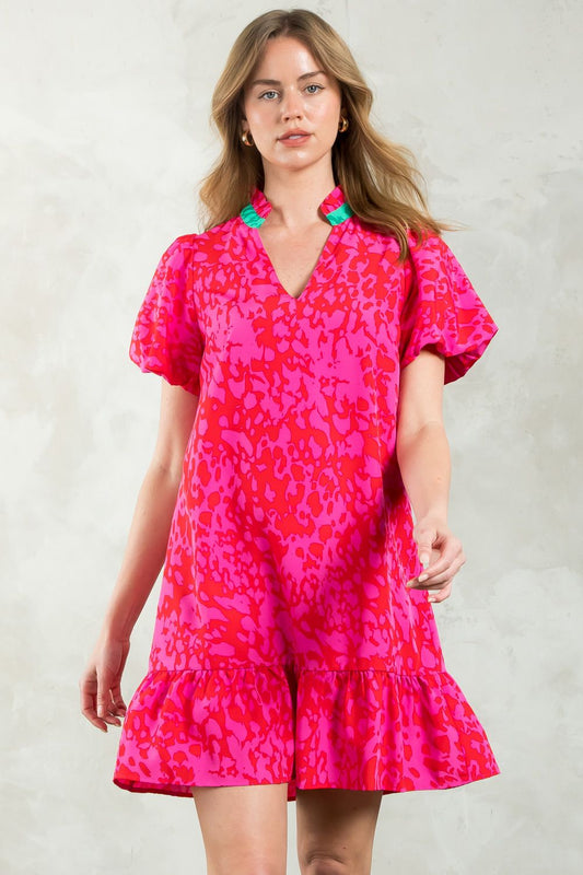 Everlong Color Contrasting Dress-THML