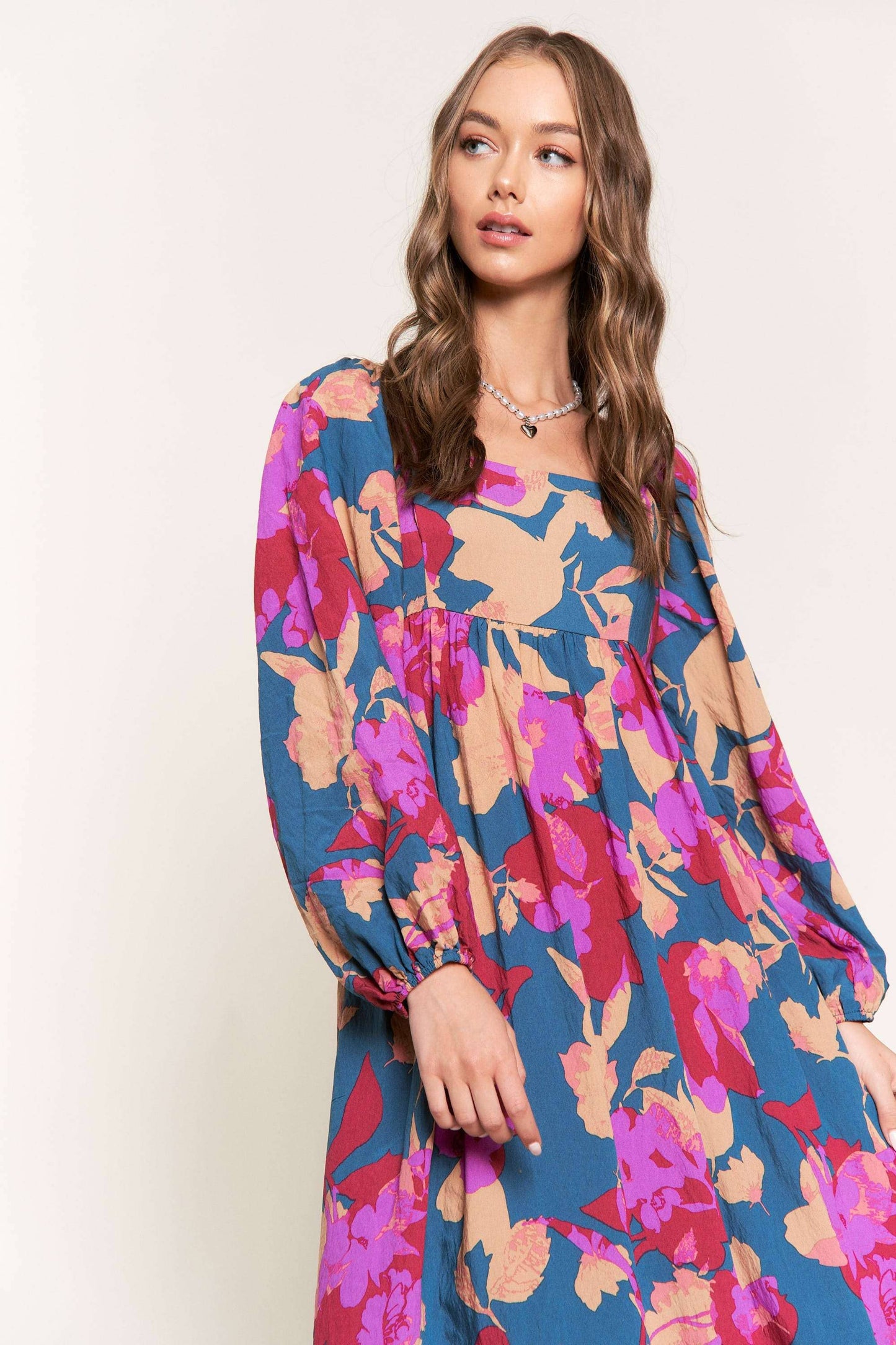 At Last Floral Midi Dress