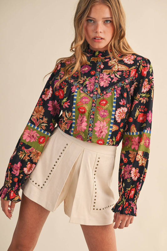 Celia Printed Top