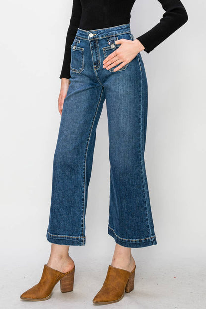 Corlie High Rise Wide Leg Jeans by Artemis Vintage