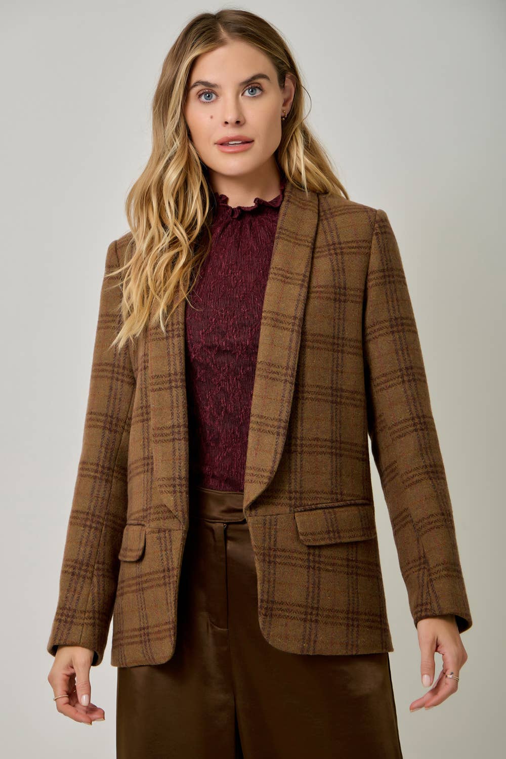 Harlow Plaid Blazer
