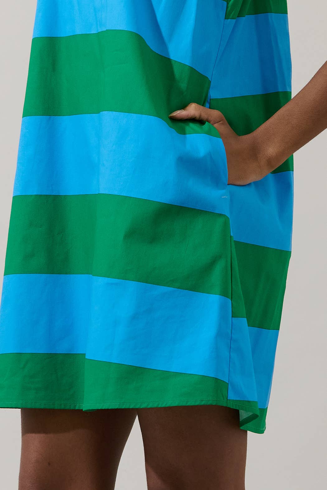 Valady Striped Collared Shift Dress