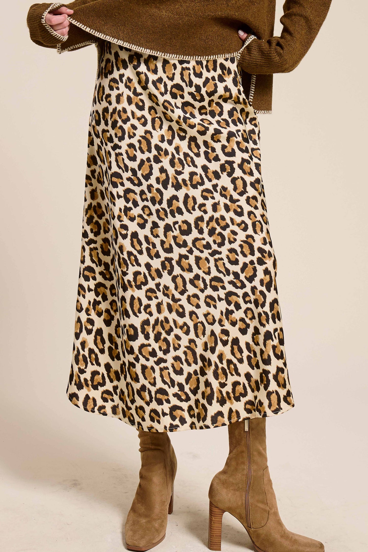 Kelly Basic Satin Slip Skirt