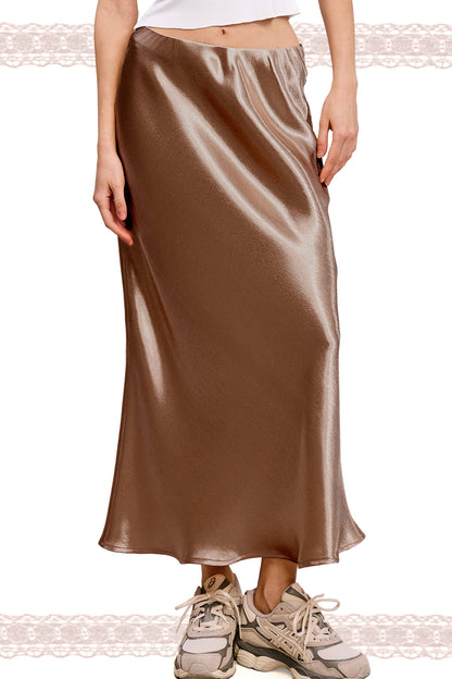 Charlie Mocha Slip Skirt