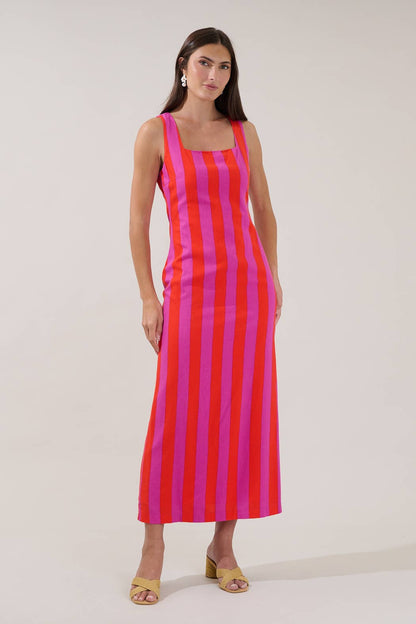 Troy Maxi Striped Dress