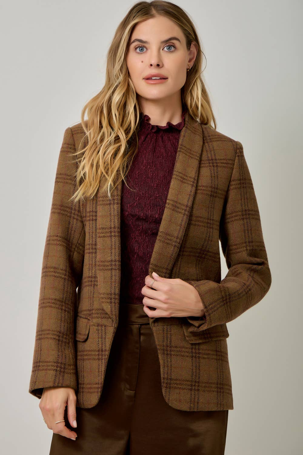 Harlow Plaid Blazer