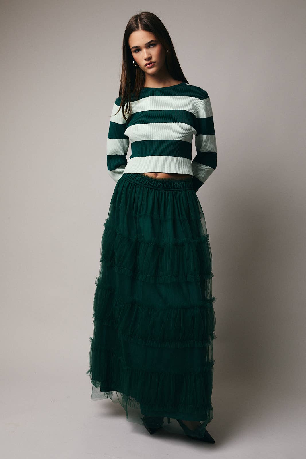 Holly Tiered Midi Skirt