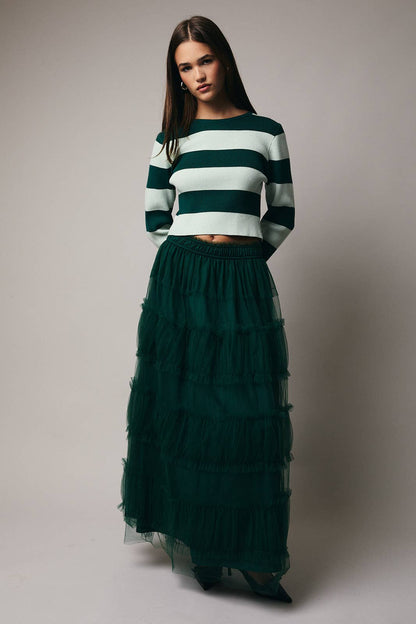Holly Tiered Midi Skirt