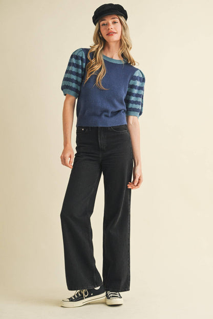 Indy Striped Sweater Top