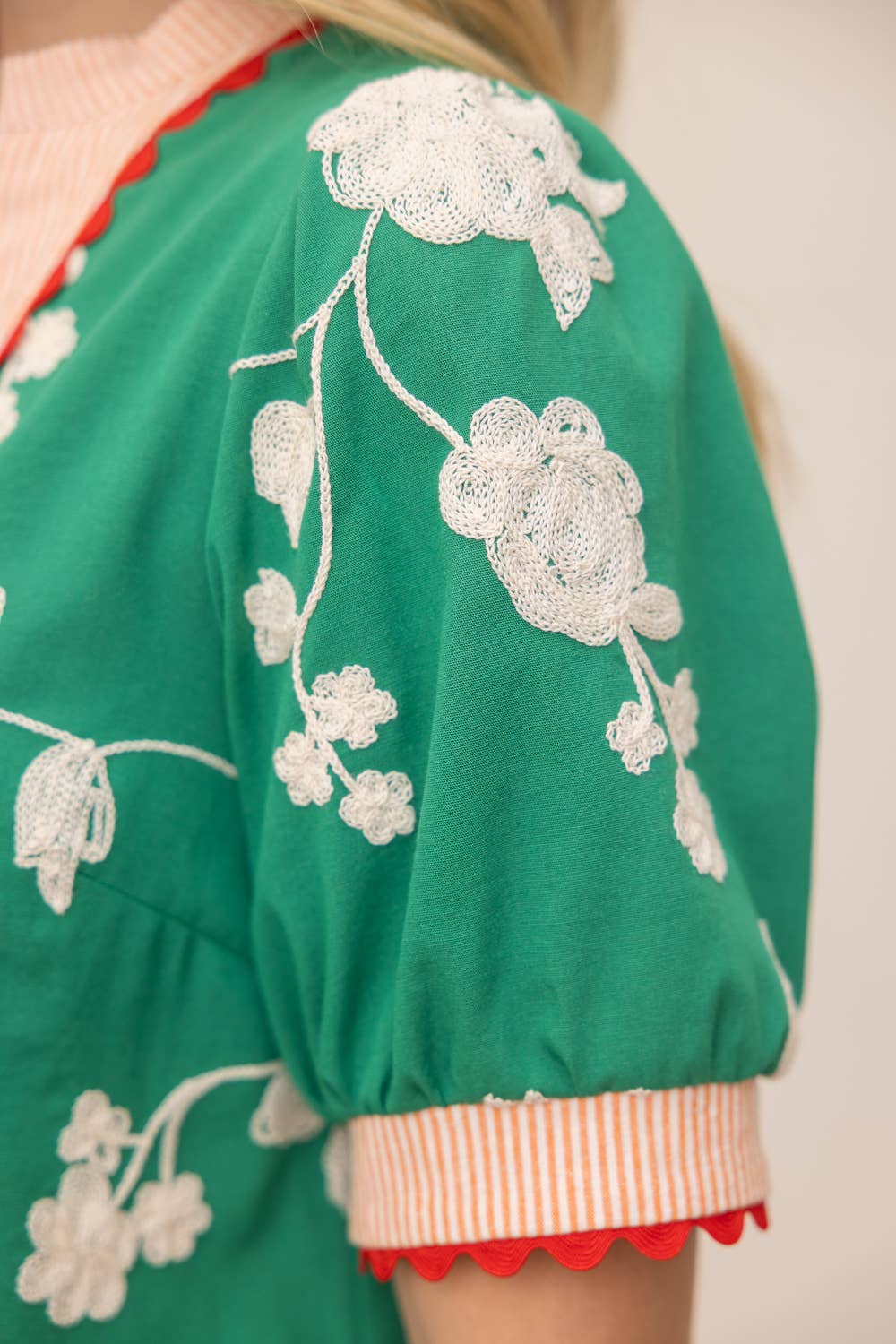 Carley Scallop Floral Dress