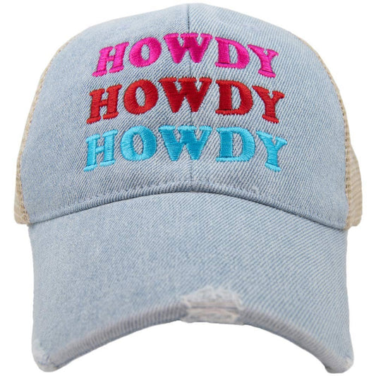 HOWDY HOWDY HOWDY Denim Trucker Hat