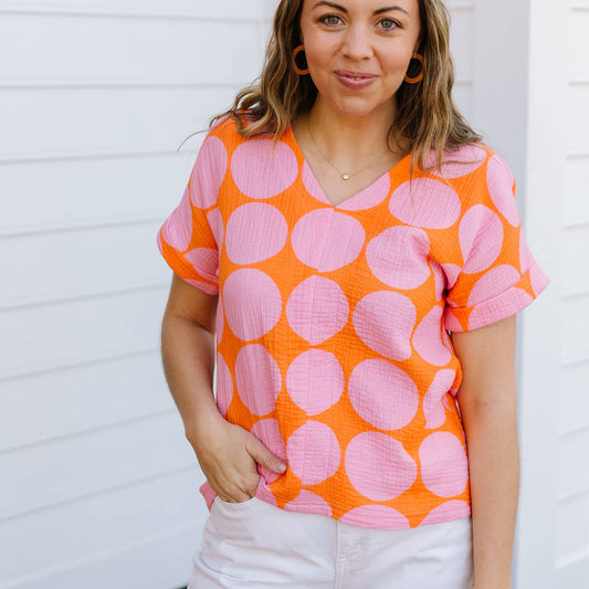 Harper Dot Party Top