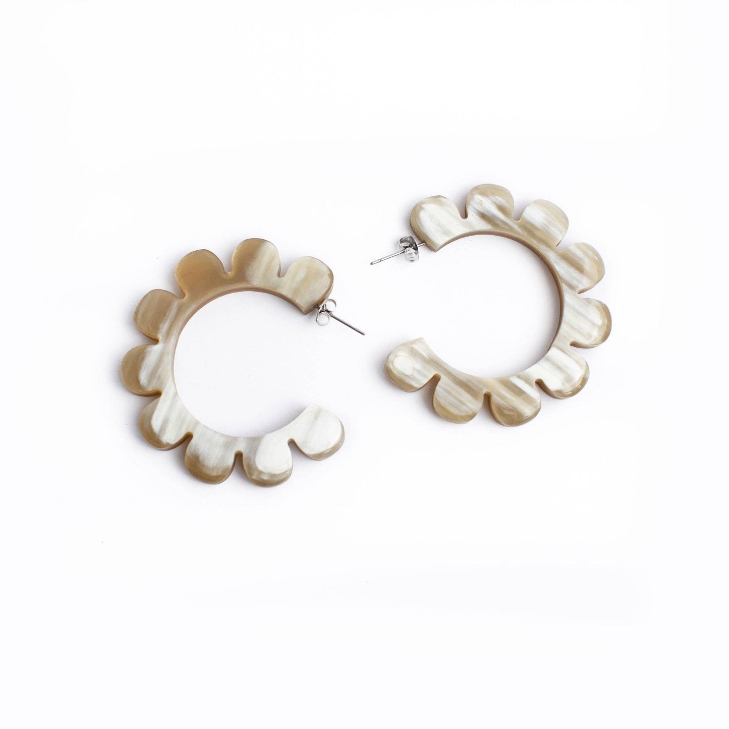 Flower Outline Hoops-Sunshine Tienda